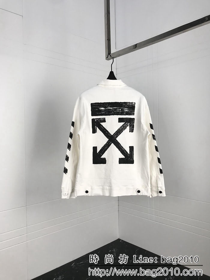 OFFwhite 18ss秋冬新款 薄款牛仔外套 水洗牛仔 男女同款 ydi1066